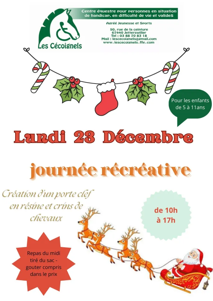 Activités vacances de Noël 