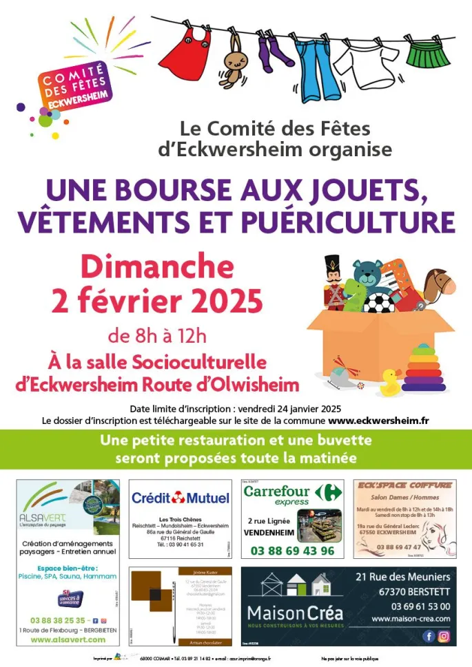 Bourse Vêtements pour enfants, Jouets et Puériculture Eckwersheim