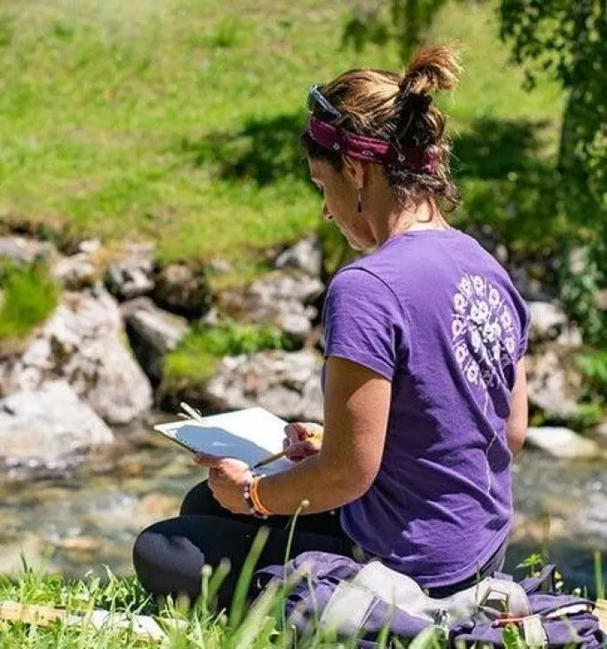 stage d'aquarelle en pleine nature