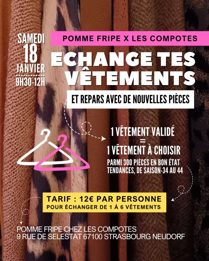 Echange de vêtements - Pomme Fripe