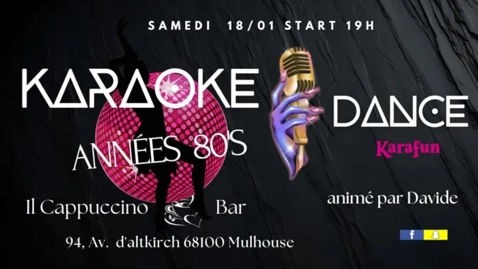 Karaoke Dance ambiance Années 80's