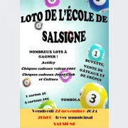 Loto de l'école de Salsigne