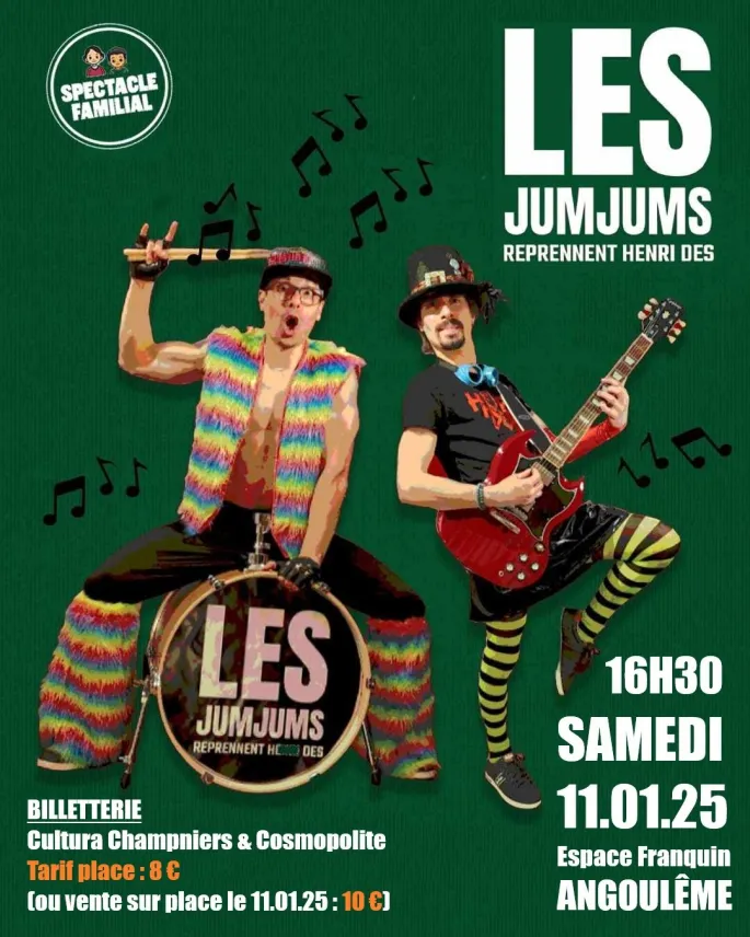 Spectacle pour enfant - Les Jumjums reprennent Henri Dès