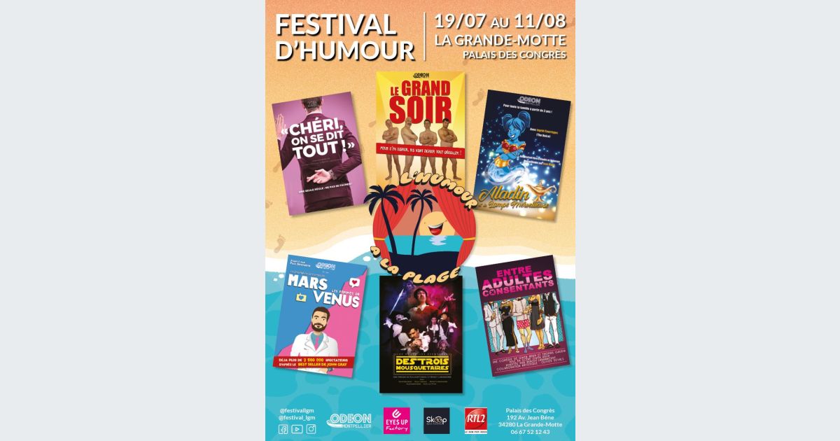 Festival show ” Humor at the beach ” in Montpellier, Pérols: tickets, reservations, dates