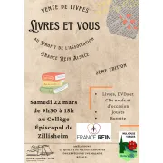 Vente de livres (neufs, d’occasion, DVD, jouets et jeux)