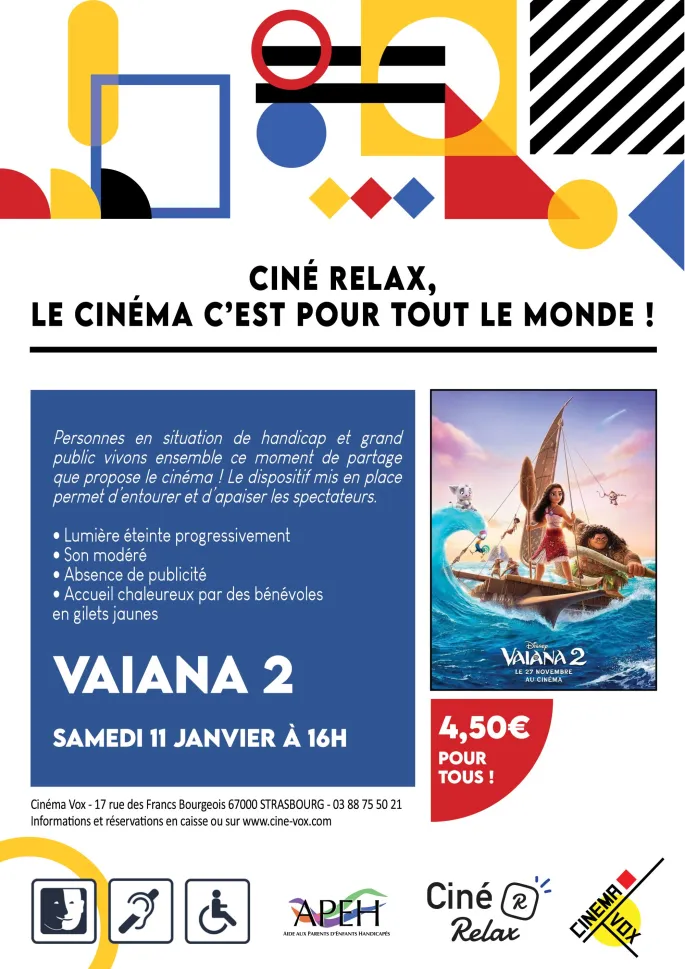 Ciné Relax : Vaiana 2