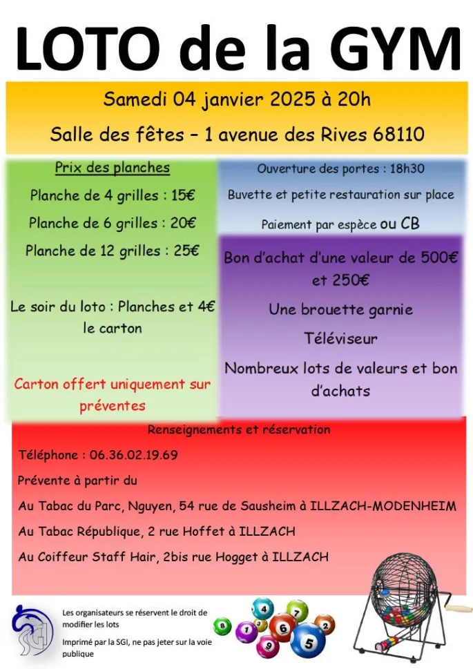 Loto de la gym d'Illzach