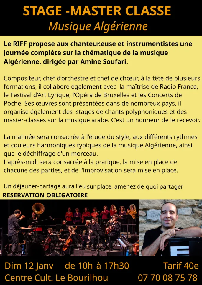 Stage/Master Class Musique Algérienne