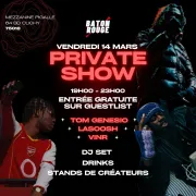 Private Show : Tom Génésio, Lasoosh, Vinr