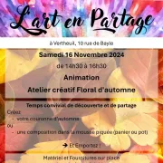 Atelier créatif floral d'automne 