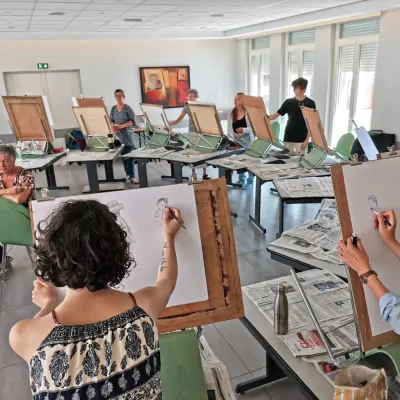 Cours de dessin et de peinture à la MJC de Sarralbe