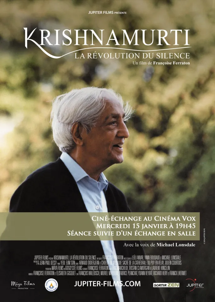 Ciné-débat : Krishnamurti, la révolution du silence 