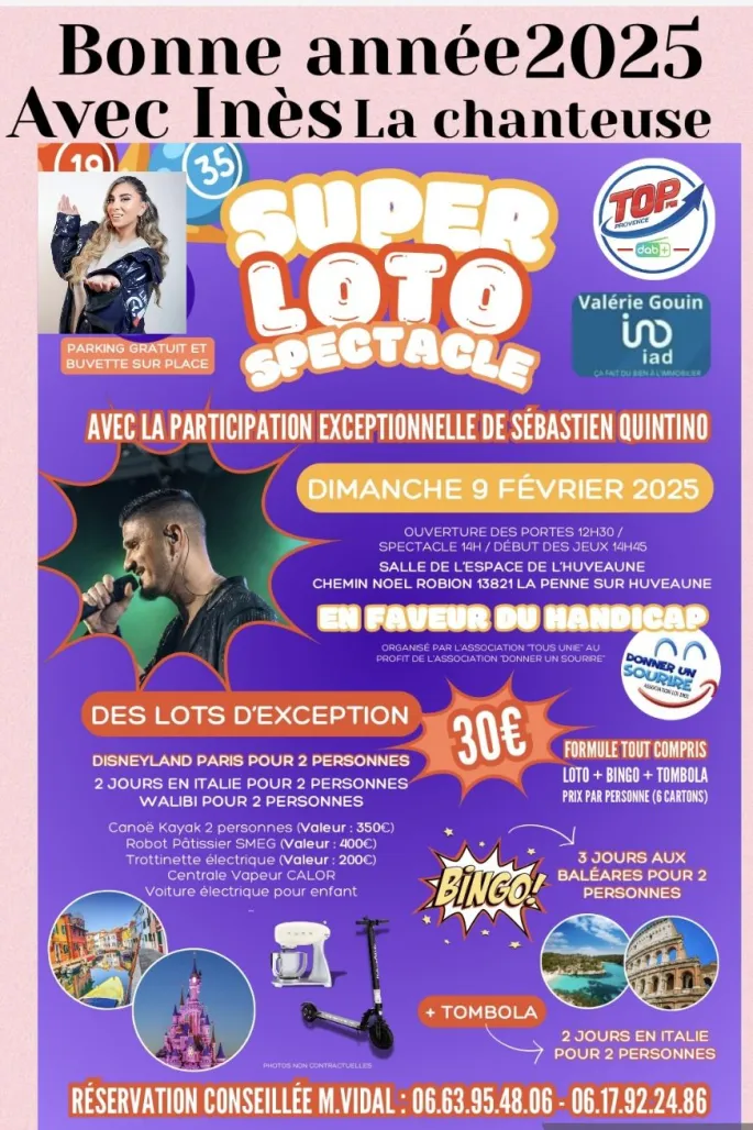 Grand loto spectacle chanteur d exception 