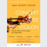 Scène Ouverte : concert de violon et de piano