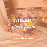 Atelier cloche en fleurs séchées