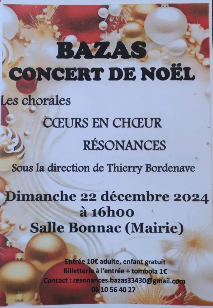 Concert Noël Bazas