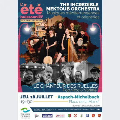L\'été buissonnier - The Incredible Mektoub Orchestra + Le Chanteur des Ruelles