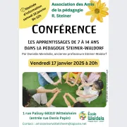 Conférence Les apprentissages de 7 à 14 ans dans la pédagogie Steiner-Waldorf