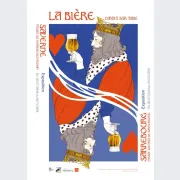 La bière, cartes sur table