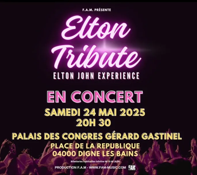 The Eltontribute - Tribute Elton John - Palais des congrès Digne les Bains