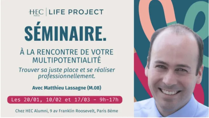 Séminaire (3 jours) : A la rencontre de votre multipotentialité