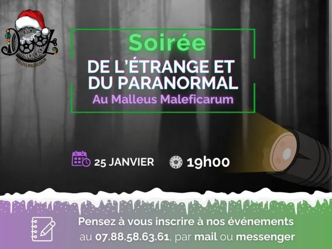 Soirée de l'étrange et du paranormal