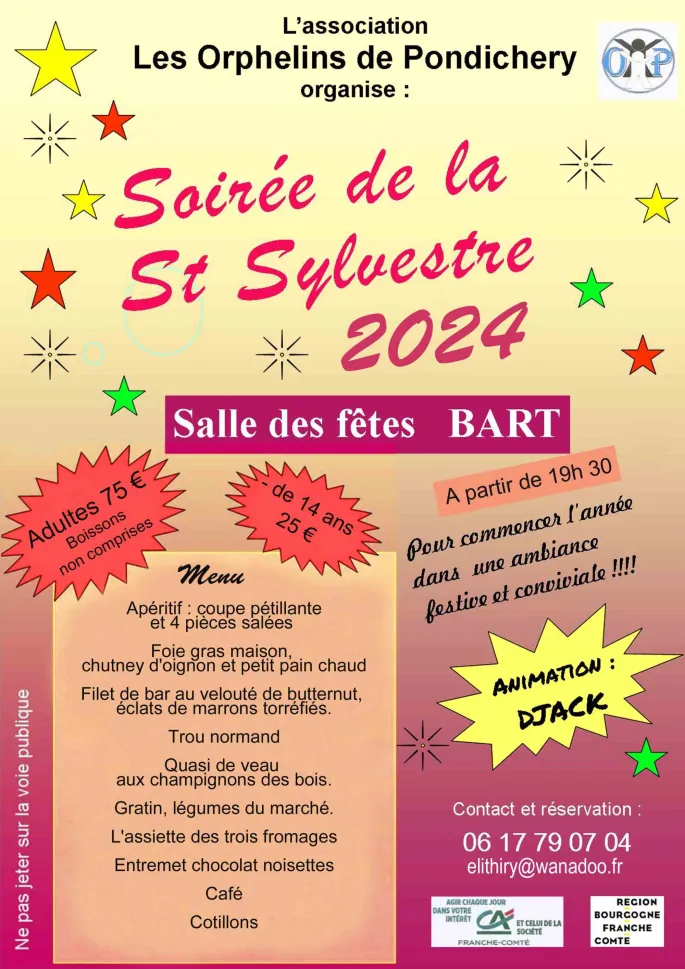 Repas dansant St Sylvestre 2024