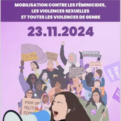 Manifestation contre les violences sexistes, sexuelles et les violences de genre