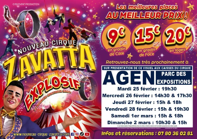 Nouveau Cirque Zavatta à Agen 2025