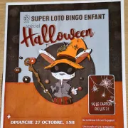 Loto bingo spécial enfants halloween 