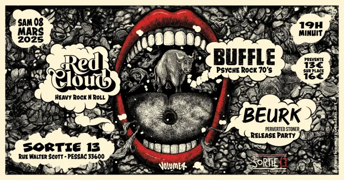 Beurk : Release Party + Red Cloud + Buffle