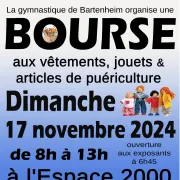 Bourse aux vêtements, jouets et articles de puériculture