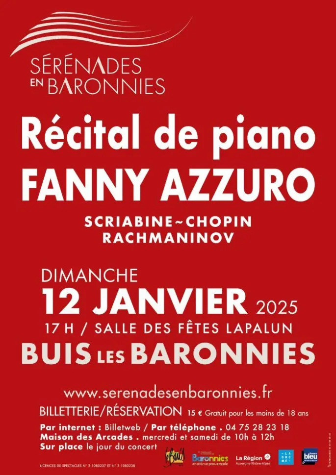 Songes dorés: récital de piano Fanny AZZURO