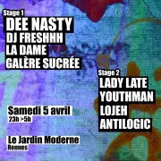 Dee Nasty à Rennes, au Jardin moderne le 5 avril 