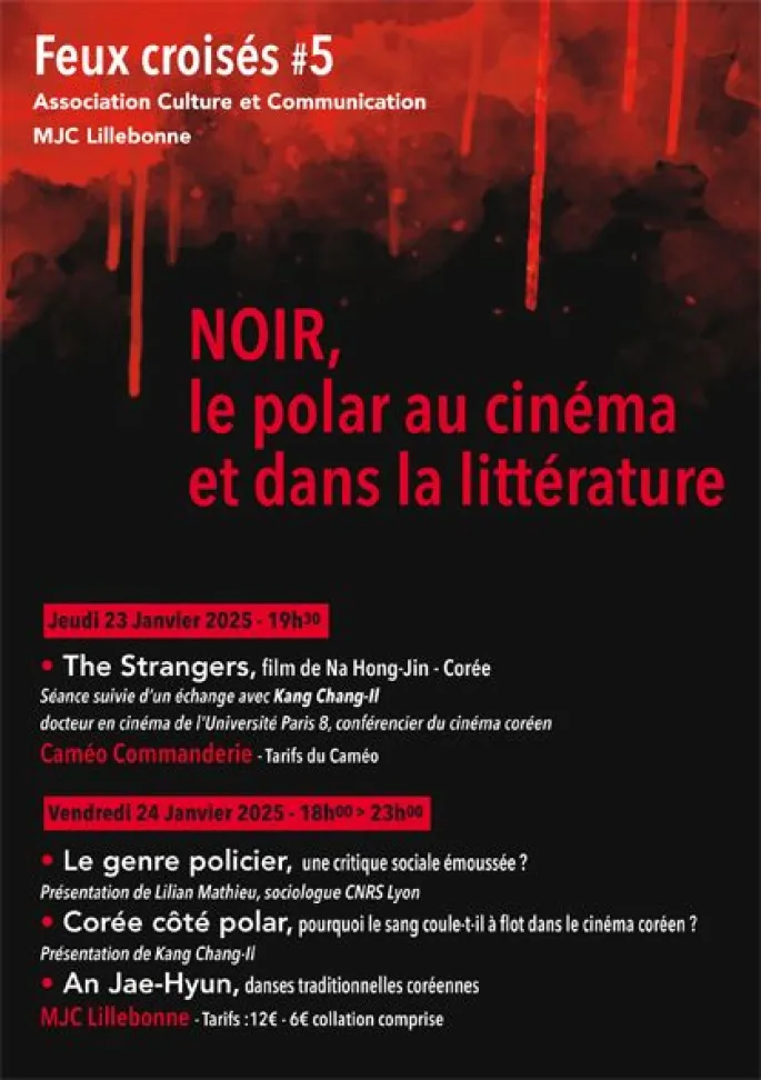 Feux croisés#5: NOIR, le polar au cinéma et dans la littérature