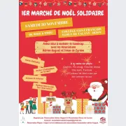 1er marché de Noël solidaire de l'Association Adrien Huguet