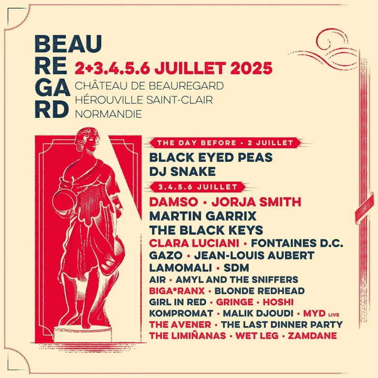 11 nouveaux noms pour Beauregard 2025