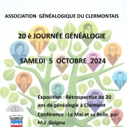 20ème Journée Généalogie De L\'Association Généalogique Du Clermontais