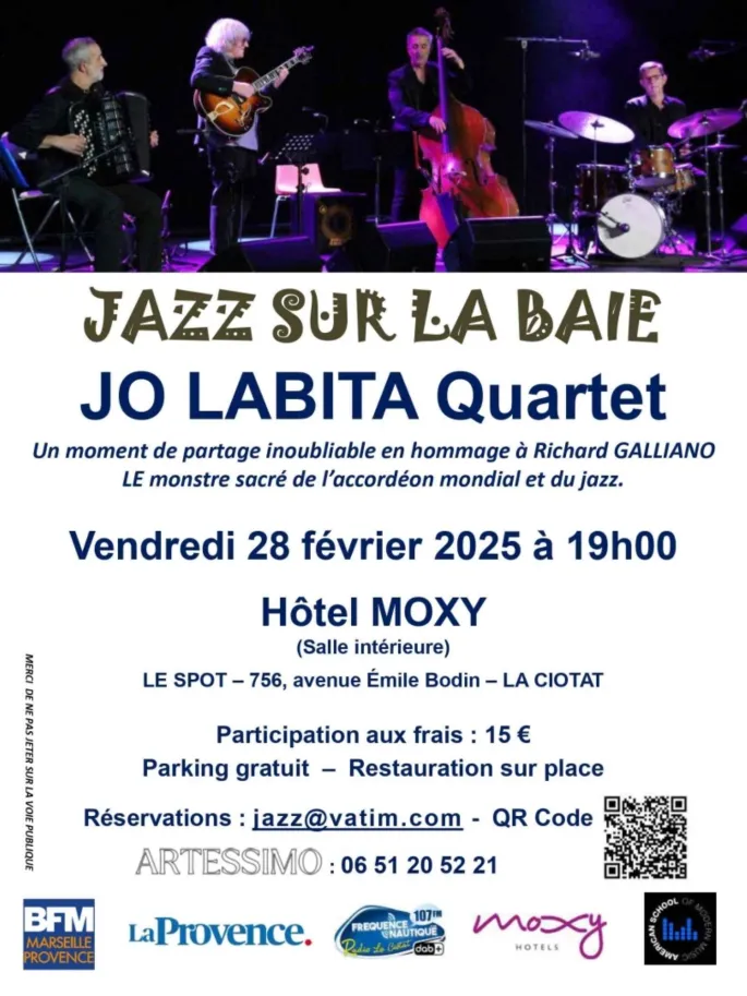 7ème Jazz sur la Baie - Concert Jo Labita Quartet