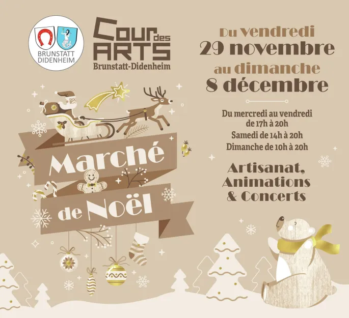 La Cour des Arts accueille le Marché de Noël 2024 de Brunstatt