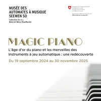 L'affiche de l'exposition temporaire Magic Piano DR