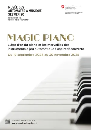 L'affiche de l'exposition temporaire Magic Piano