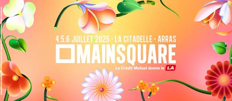 L'affiche ultra colorée du Main Square Festival 2025