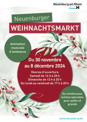 L'affiche du Marché de Noël de Neuenburg en 2024