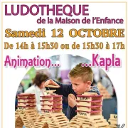 Animation Kapla à la Ludothèque de Romilly-sur-Seine