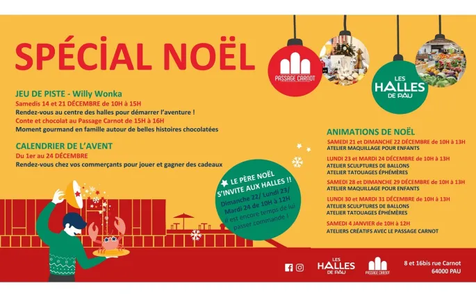 Animations de Noël aux Halles : Ateliers scupltures