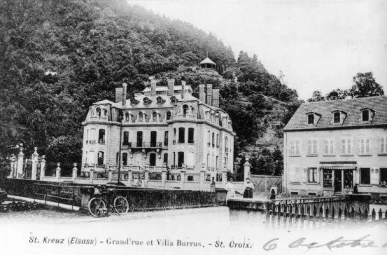 Carte postale de la Villa Burrus autour de 1920