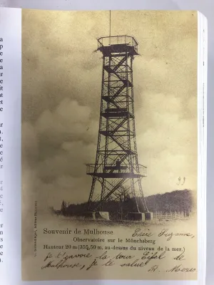 Carte postale de la tour, vers 1900