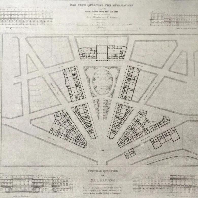 Le plan original en étoile du quartier