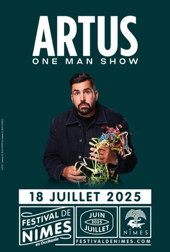 Artus sera au Festival de Nîmes le 18 juillet 2025